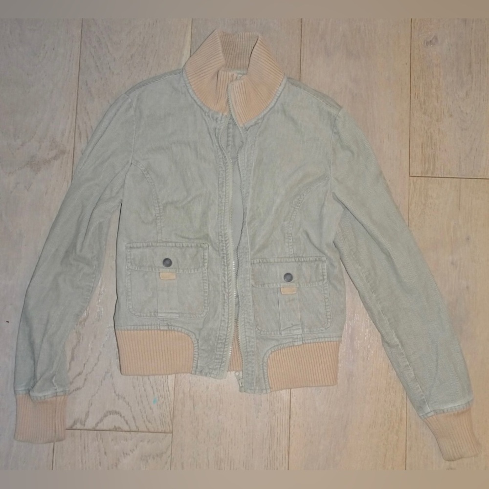 Sage green zip up jacket